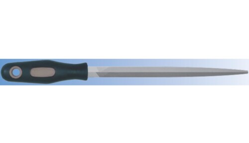 Maskinfil dubbelhugg trekant inkl. Handtag