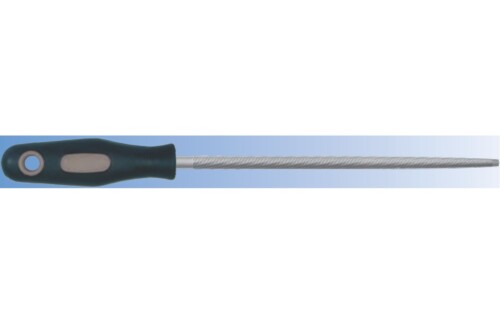 Maskinfil dubbelhugg rund inkl. Handtag